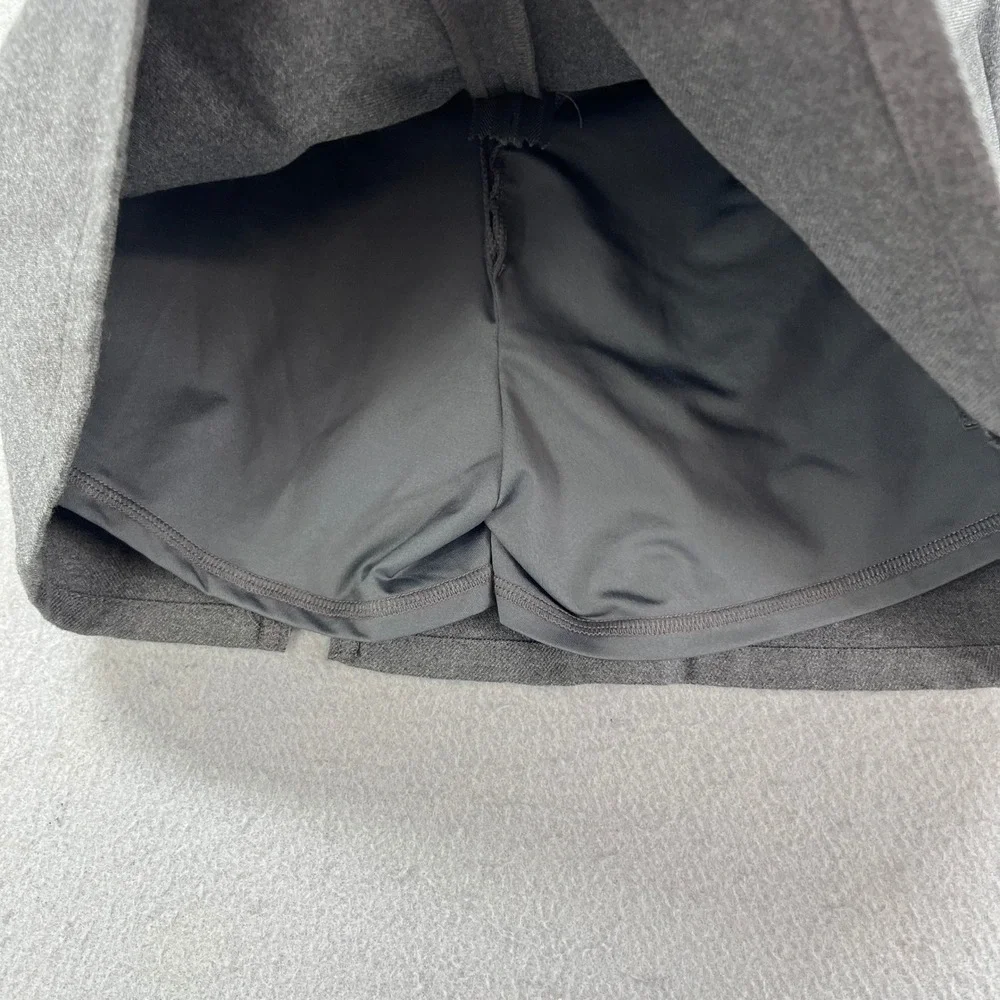 Hollister Skirt Womens XS Gray Ultra High Rise Mini Slit Pleated Preppy Y2K